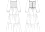 create professional fashion flat sketches technical drawings